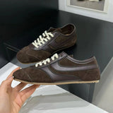 Retro Lace-Up Sneakers for Women – Stylish & Versatile