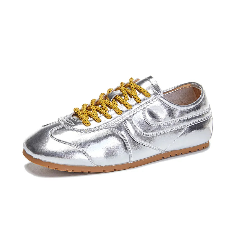 Retro Lace-Up Sneakers for Women – Stylish & Versatile