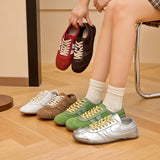 Retro Lace-Up Sneakers for Women – Stylish & Versatile