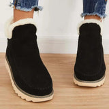 Retro Thick-Soled Snow Boots for Women – Cozy & Stylish