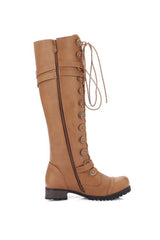 Rivet Belt Buckle Knight Boots for Women – Bold & Edgy Style