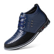 Rivet Lace-Up Black Ankle Boots for Men – Stylish & Comfortable Business Casual 0