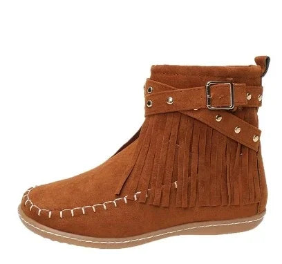 Round Toe Winter Boots for Women – Stylish & Comfortable Snow Footwear