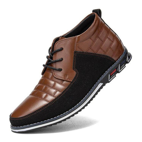 Round Toe Lace-Up Ankle Boots for Men – Stylish & Versatile 2