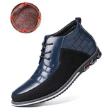 Round Toe Lace-Up Ankle Boots for Men – Stylish & Versatile 4