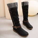 Side Zip Knee High Boots for Women – Stylish & Comfortable Black Design