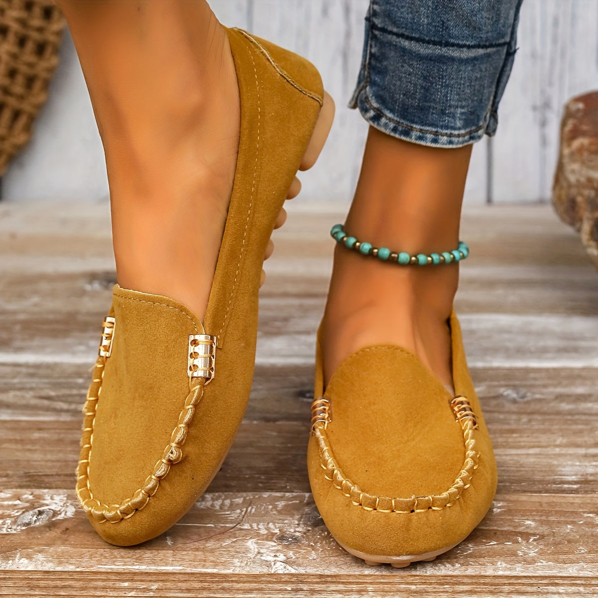 Slip-On Moccasin Loafers for Women – Effortless Comfort & Chic Style