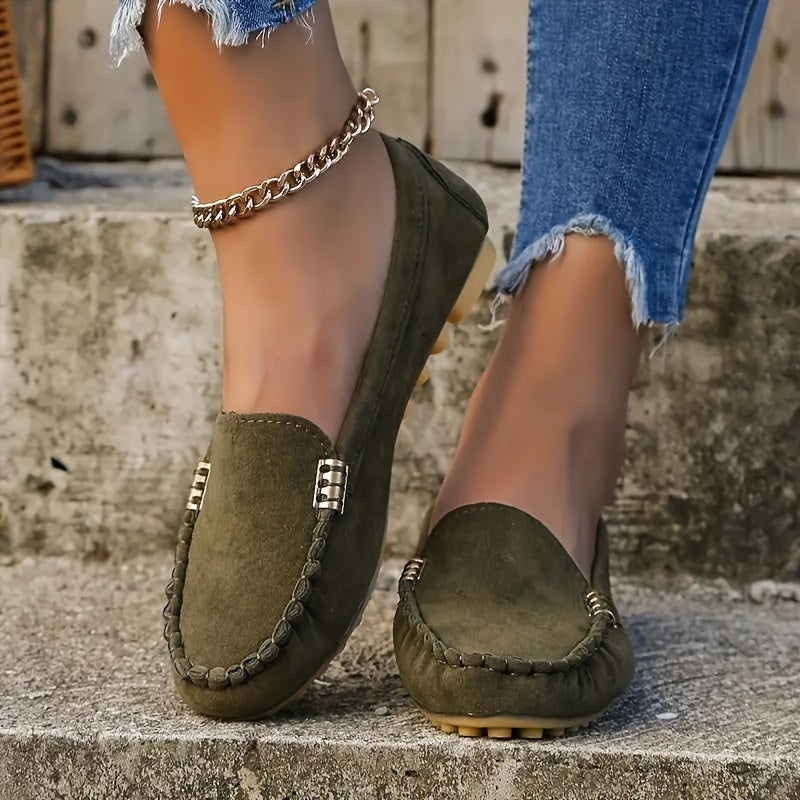 Slip-On Moccasin Loafers for Women – Effortless Comfort & Chic Style