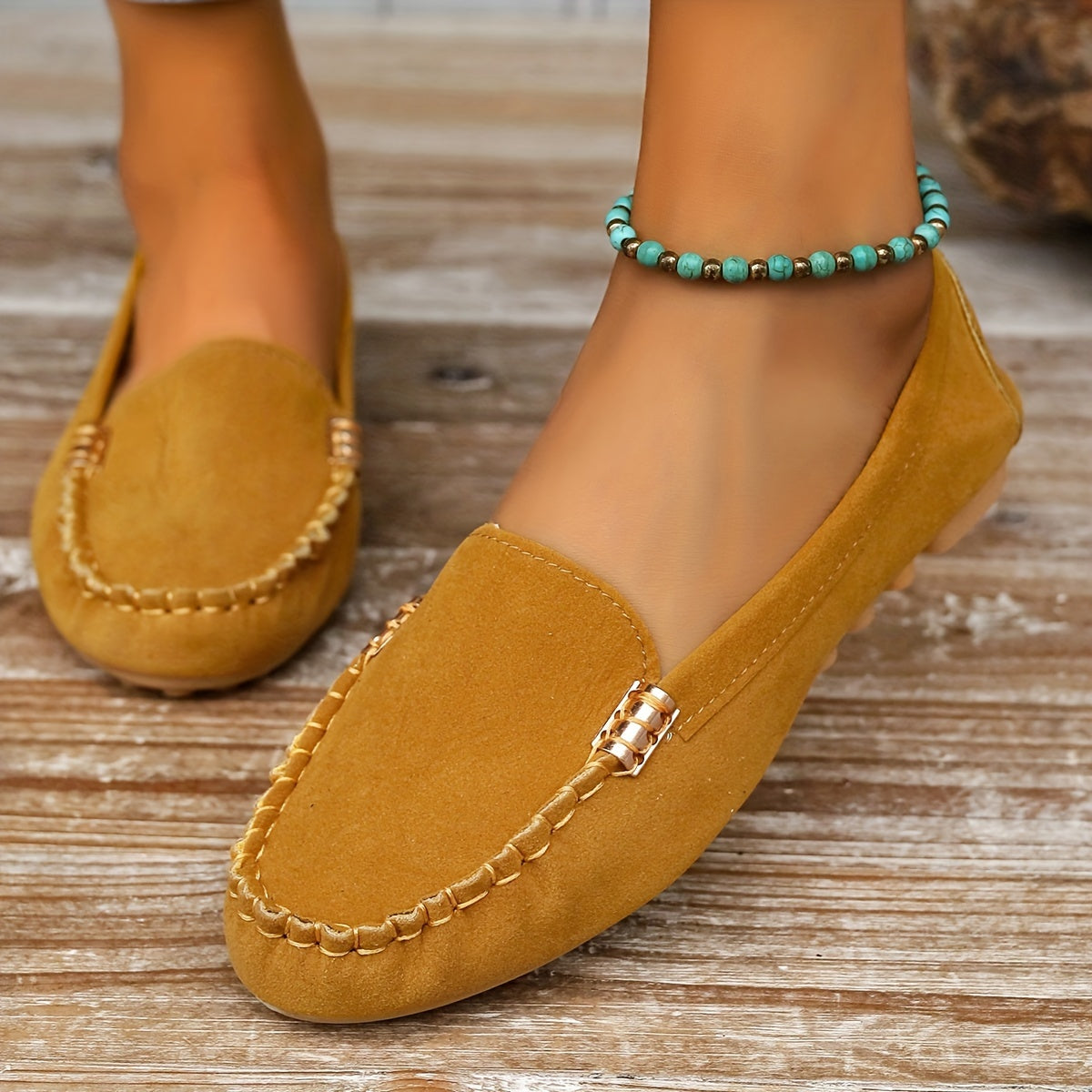 Slip-On Moccasin Loafers for Women – Effortless Comfort & Chic Style