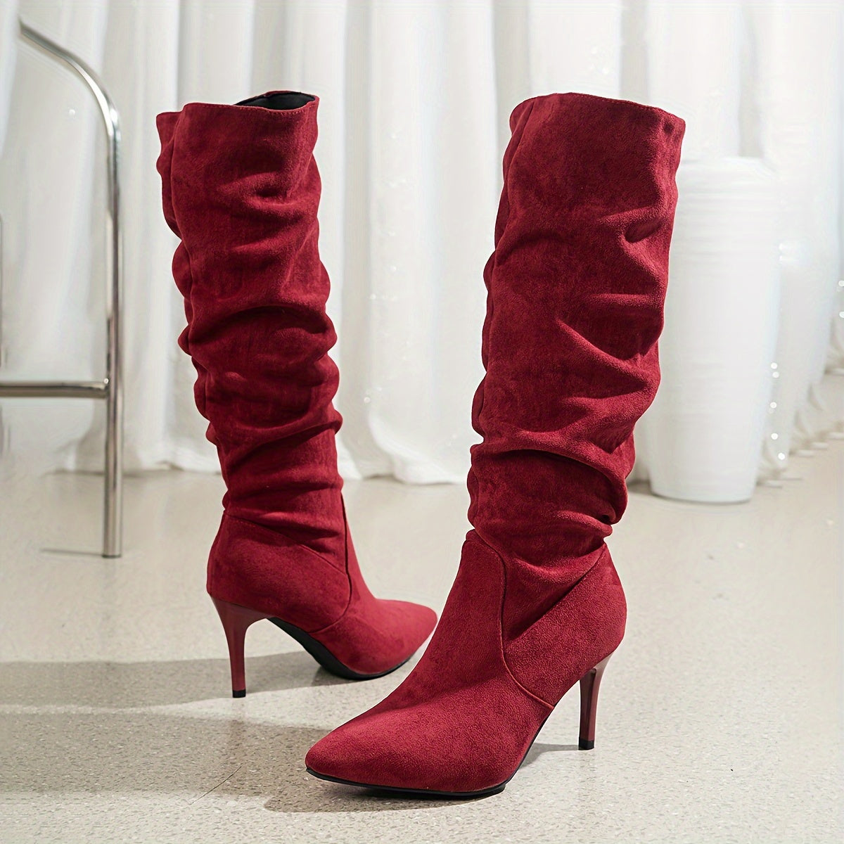 Slouch Knee-High Boots for Women – Chic & Elegant Design