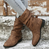 Slouch Mid-Calf Boots for Women – Effortlessly Chic & Comfortable