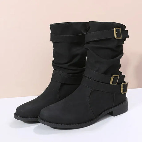 Slouch Mid-Calf Boots for Women – Effortlessly Chic & Comfortable
