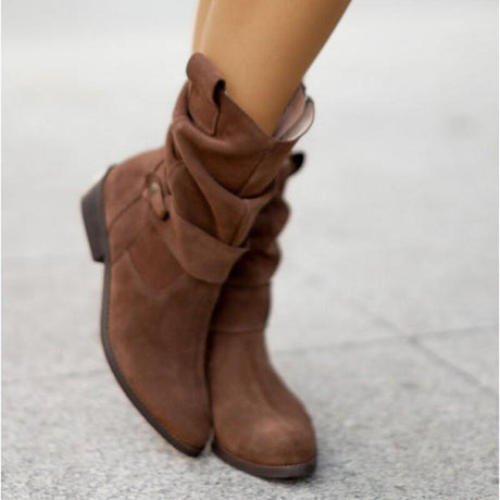 Slouched Black Ankle Boots for Women – Effortlessly Stylish & Comfortable