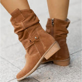 Slouched Black Ankle Boots for Women – Effortlessly Stylish & Comfortable
