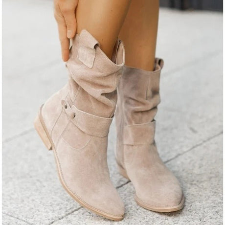 Slouched Black Ankle Boots for Women – Effortlessly Stylish & Comfortable