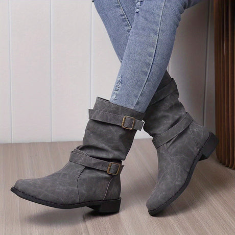 Slouchy Western Ankle Boots for Women – Effortlessly Stylish & Comfortable
