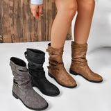 Slouchy Western Ankle Boots for Women – Effortlessly Stylish & Comfortable