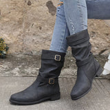 Slouchy Western Ankle Boots for Women – Effortlessly Stylish & Comfortable