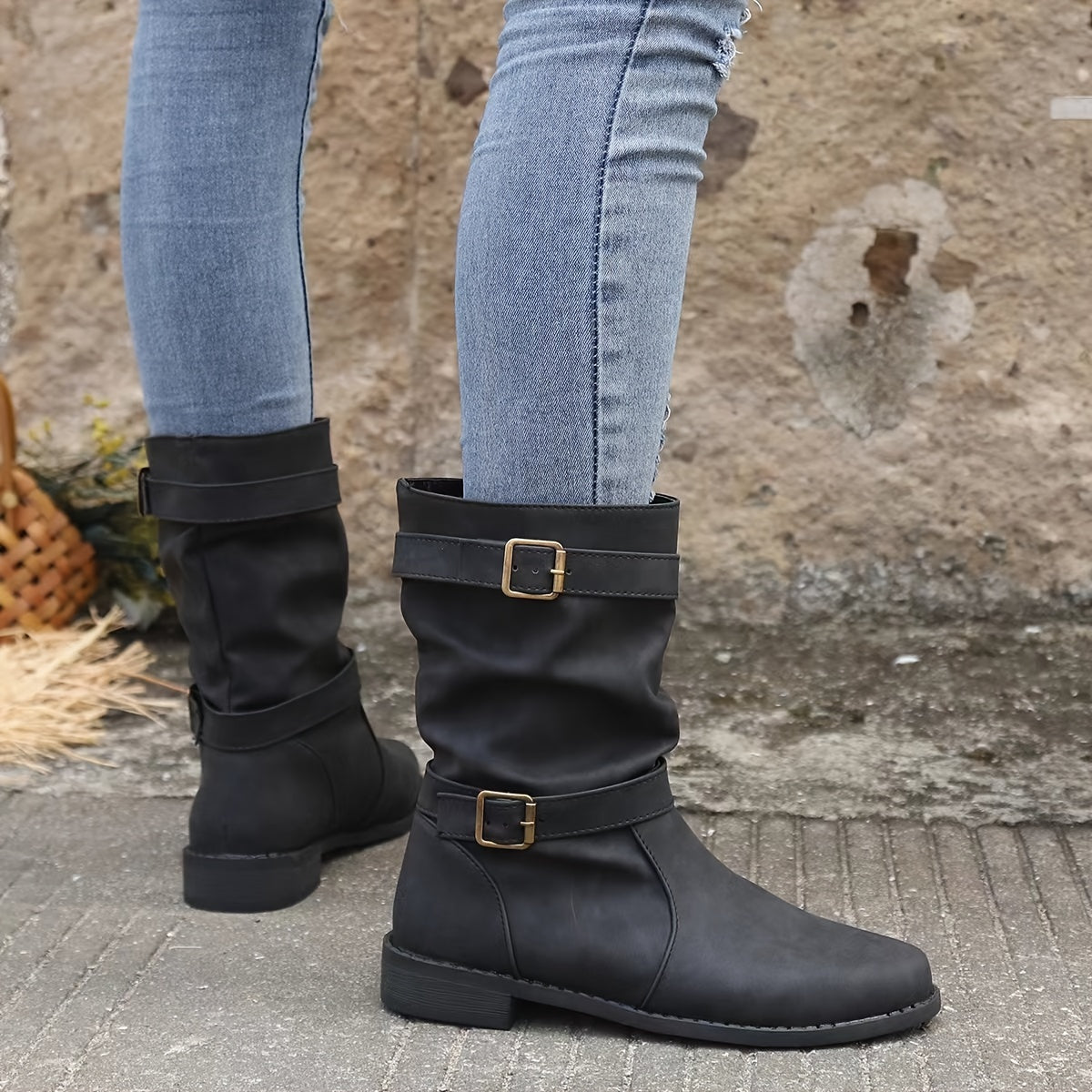Slouchy Western Ankle Boots for Women – Effortlessly Stylish & Comfortable