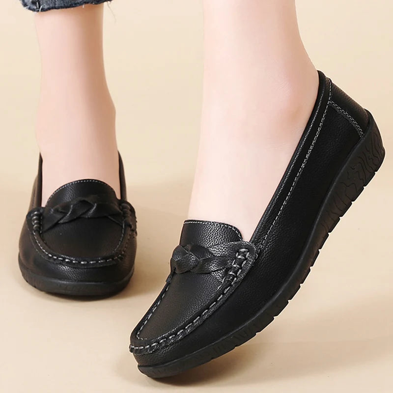 Soft Leather Penny Loafers for Women – Stylish & Comfortable Slip-Ons