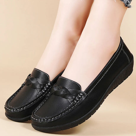 Soft Leather Penny Loafers for Women – Stylish & Comfortable Slip-Ons