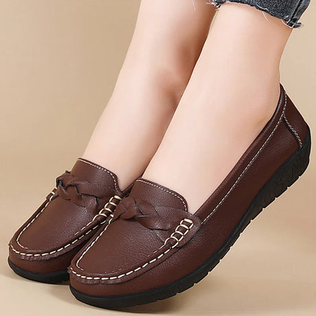 Soft Leather Penny Loafers for Women – Stylish & Comfortable Slip-Ons