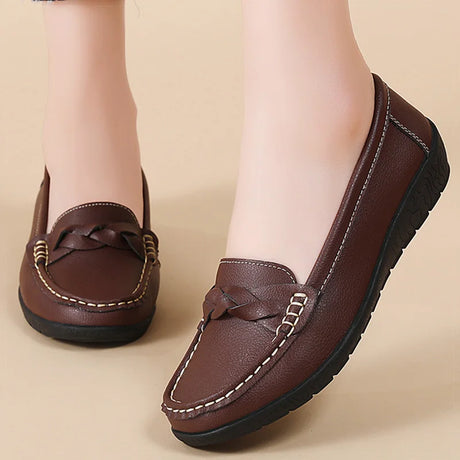 Soft Leather Penny Loafers for Women – Stylish & Comfortable Slip-Ons