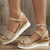 Sparkling Platform Sandals for Women – Stylish & Comfortable Wedge Design