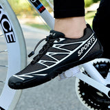 Sporty Men's Cycling Shoes – Lightweight & Non-Slip Design for Road and MTB