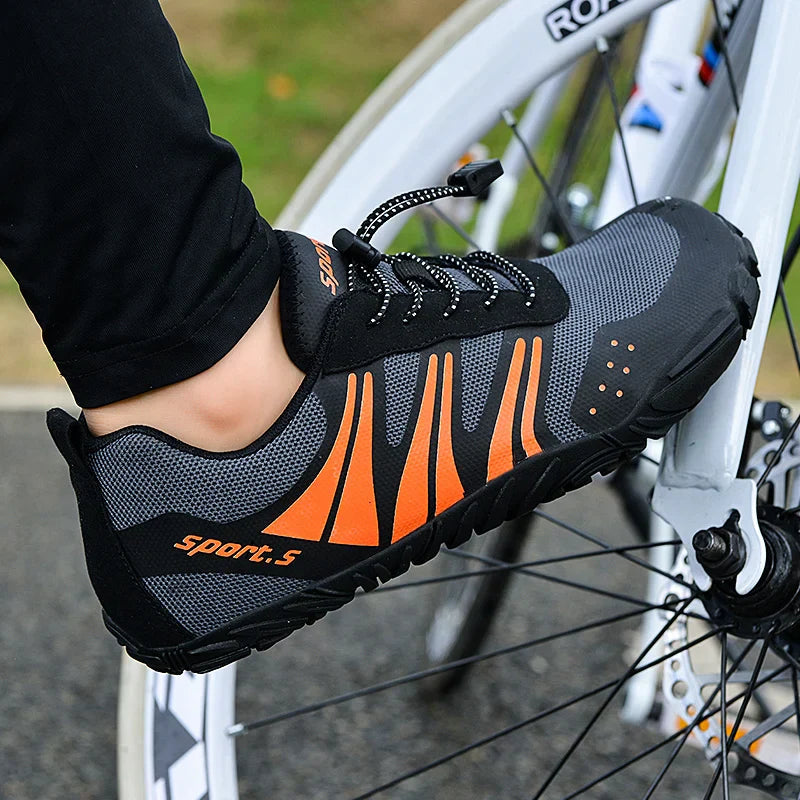 Sporty Men's Cycling Shoes – Lightweight & Non-Slip Design for Road and MTB