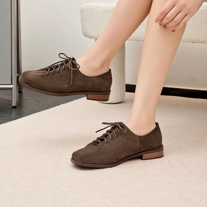 Square Toe Black Loafers for Women – Stylish & Comfortable