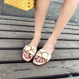 Square Toe Slip-On Sandals for Women – Chic & Comfortable
