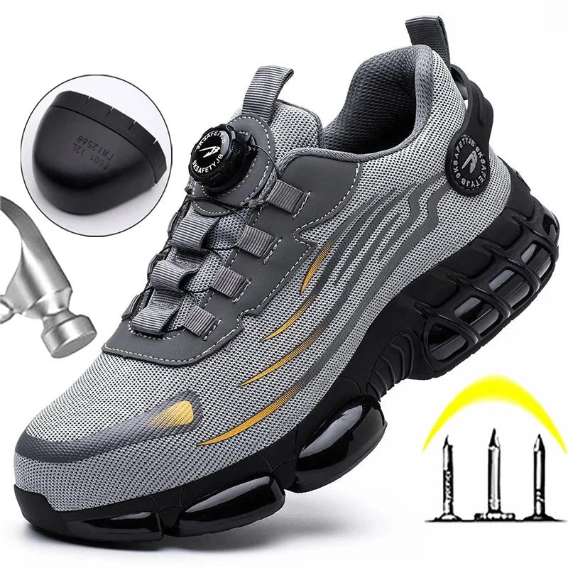 Steel Toe Safety Shoes for Men – Comfortable & Non-Slip Work Design