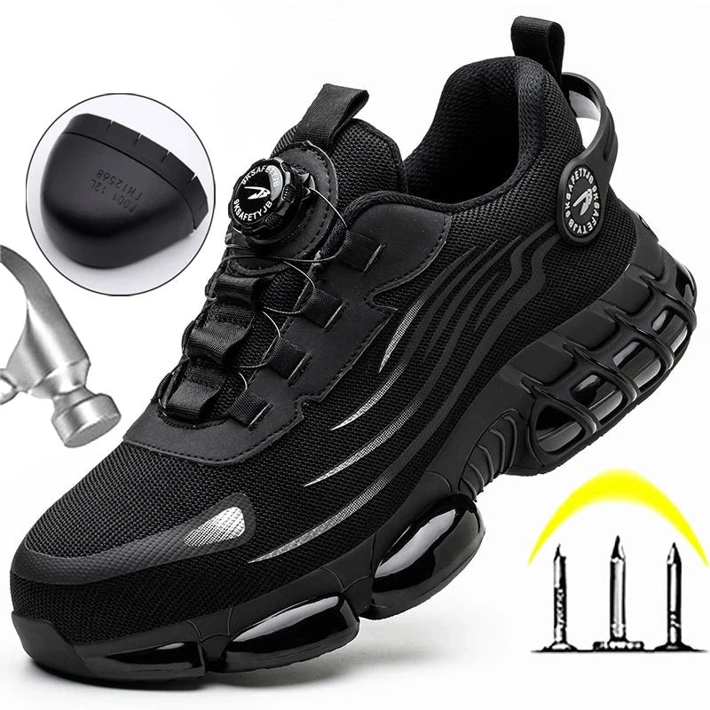 Steel Toe Safety Shoes for Men – Comfortable & Non-Slip Work Design