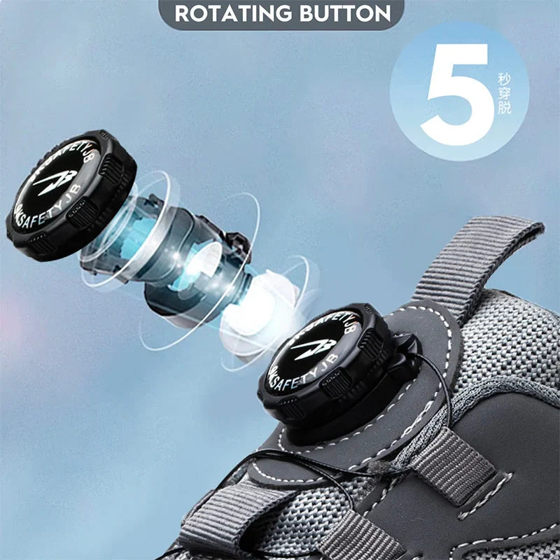 Steel Toe Safety Shoes for Men – Comfortable & Non-Slip Work Design