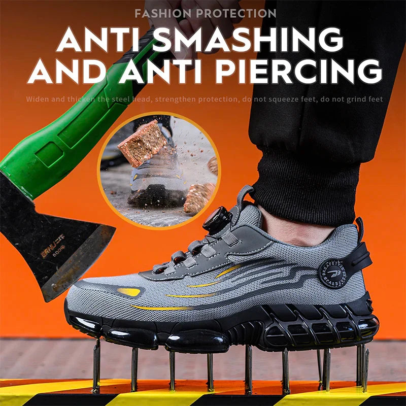 Steel Toe Safety Shoes for Men – Comfortable & Non-Slip Work Design
