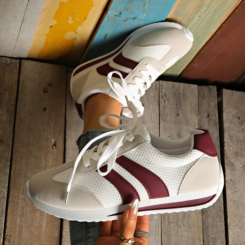 Striped Platform Sneakers for Women – Comfortable & Stylish Casual Footwear 4