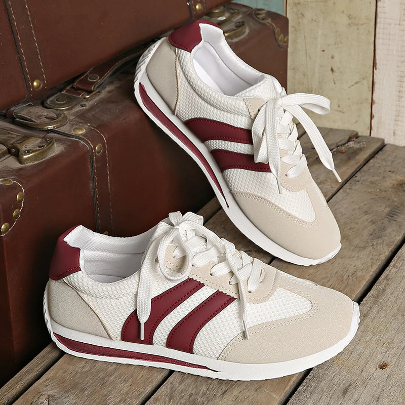 Striped Platform Sneakers for Women – Comfortable & Stylish Casual Footwear 5