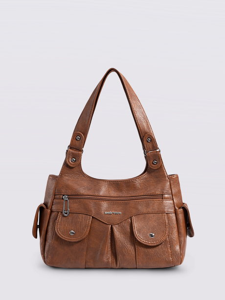 Structured Black Shoulder Bag for Women – Stylish & Functional Design