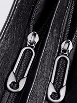 Structured Black Shoulder Bag for Women – Stylish & Functional Design