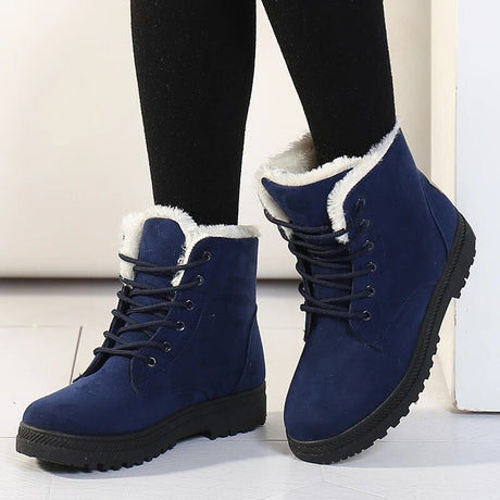 Stylish Short Ankle Boots for Women – Cozy & Warm for Winter