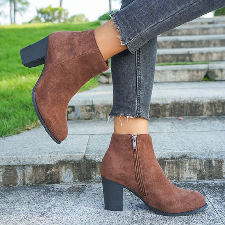 Suede Ankle Boots for Women – Chic & Comfortable