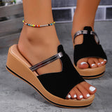 Suede Wedge Sandals for Women – Chic & Comfortable