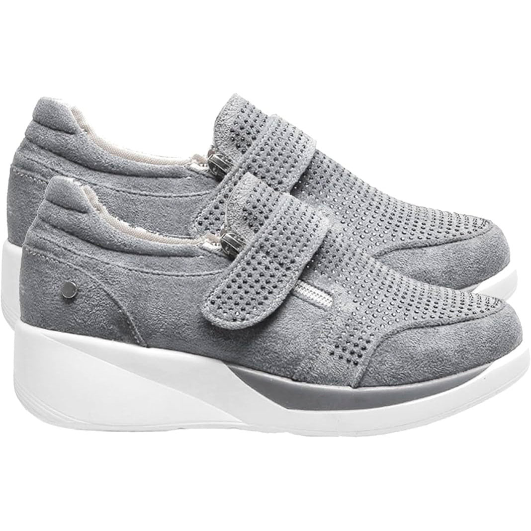 Suede Wedge Sneakers for Women – Stylish Elevation & Comfortable Fit