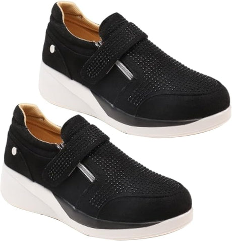 Suede Wedge Sneakers for Women – Stylish Elevation & Comfortable Fit