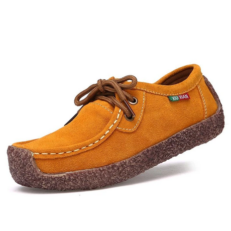 Suede Lace-Up Flat Shoes for Women – Comfortable & Versatile for All-Day Wear 3