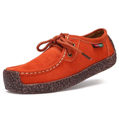 Suede Lace-Up Flat Shoes for Women – Comfortable & Versatile for All-Day Wear 4