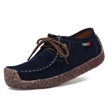 Suede Lace-Up Flat Shoes for Women – Comfortable & Versatile for All-Day Wear 5