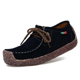 Suede Lace-Up Flat Shoes for Women – Comfortable & Versatile for All-Day Wear 6