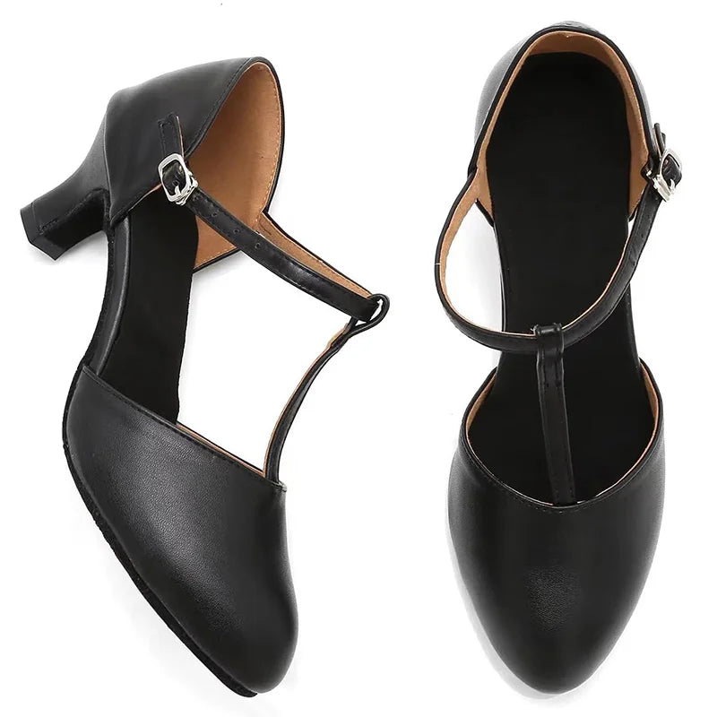 T-Strap Dance Shoes for Women – Stylish & Comfortable for Social Dancing